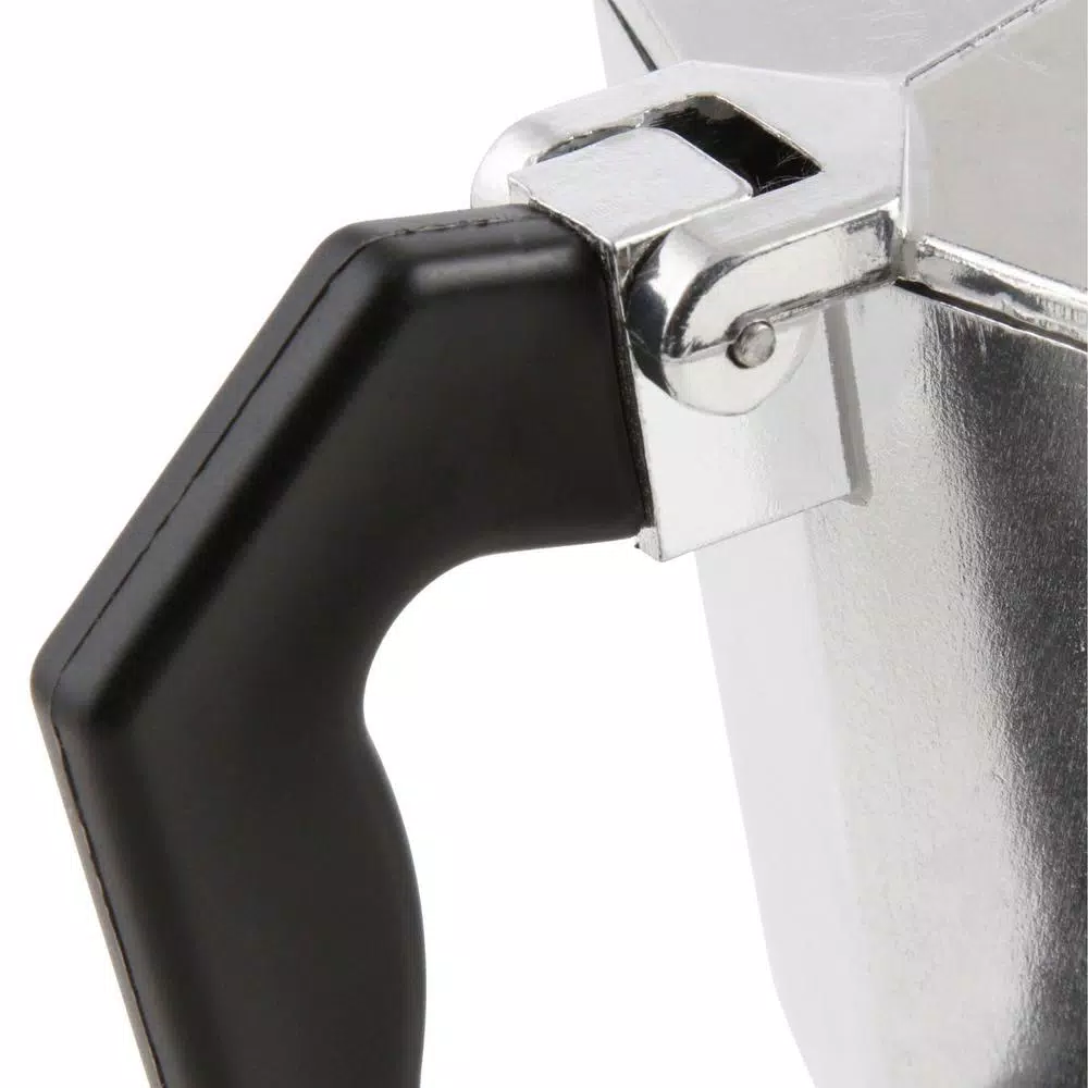 Home Basics 6-Cup Aluminum Stovetop Espresso Machine, Grey