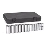 GearWrench 14-Piece 1/2 in. Drive SAE Deep Socket Set thumbnail 2