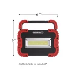 Stalwart 450 Lumens COB LED Work Light with Rotating Handle, Red thumbnail 2