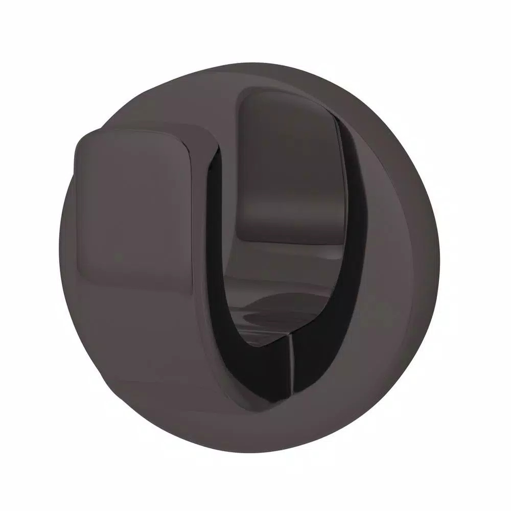 Speakman Vector Single Robe Hook in Matte Black - Modern Metal Wall Mounted