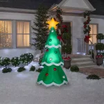 Gemmy 7 ft. Airblown Inflatable Christmas Tree with Metallic Ornaments and LED Lights thumbnail 3