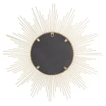 Stonebriar Collection Stonebriar Gold Sunburst Wall Mirror - Contemporary Art Deco Metal Frame Accent Mirror thumbnail 4