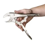 Capri Tools Klinge 10 in. Curved Jaw Locking Pliers with Wire Cutter thumbnail 2