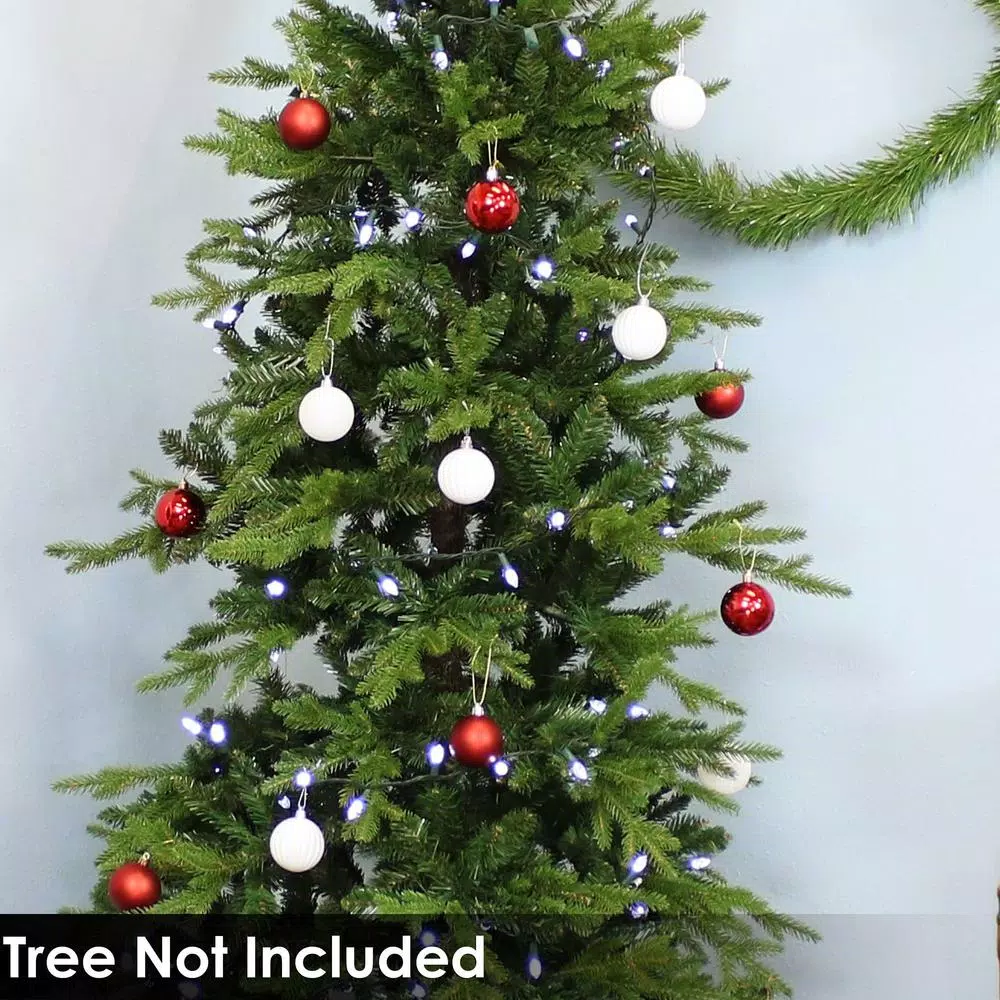 Sunnydaze Decor Red and White Merry Medley Shatterproof Plastic Christmas Ornament Set, 24-Piece
