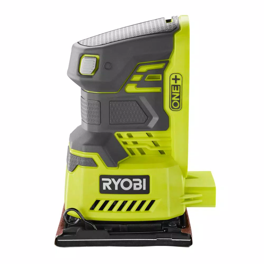 RYOBI 18V ONE+ Cordless 1/4 Sheet Sander Kit with 2.0 Ah Battery and Charger