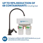 Aquasana AQ-5200 2-Stage Under Counter Water Filtration System with Oil Rubbed Bronze Faucet thumbnail 1