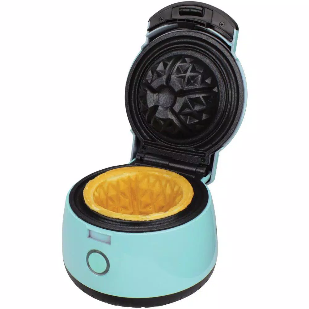 Brentwood Appliances TS-1401BL Waffle Bowl Maker, 5 inch Non-Stick Dessert & Taco Bowl Maker, Blue