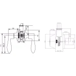 Design House Stratford Polished Brass Entry Door Lever and Single Cylinder Deadbolt Combo thumbnail 4