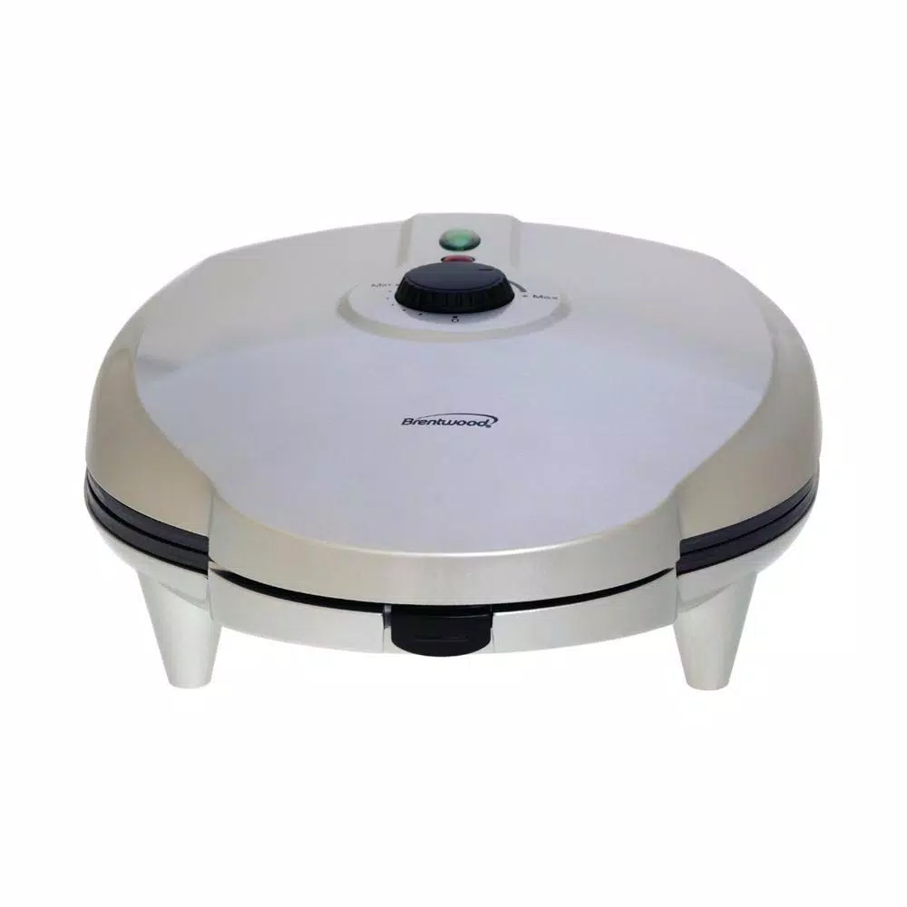 Brentwood Appliances AR-136 6-Piece Nonstick Arepa Maker, Silver Countertop Specialty Grill