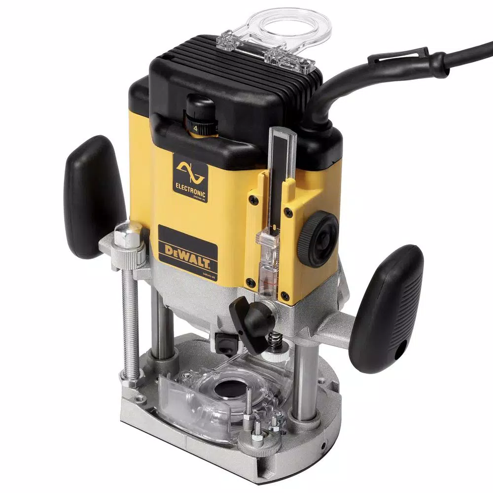 DeWalt 3 HP EVS Plunge Router, 15 Amp, Variable Speed, 1/4 in. and 1/2 in. Collet