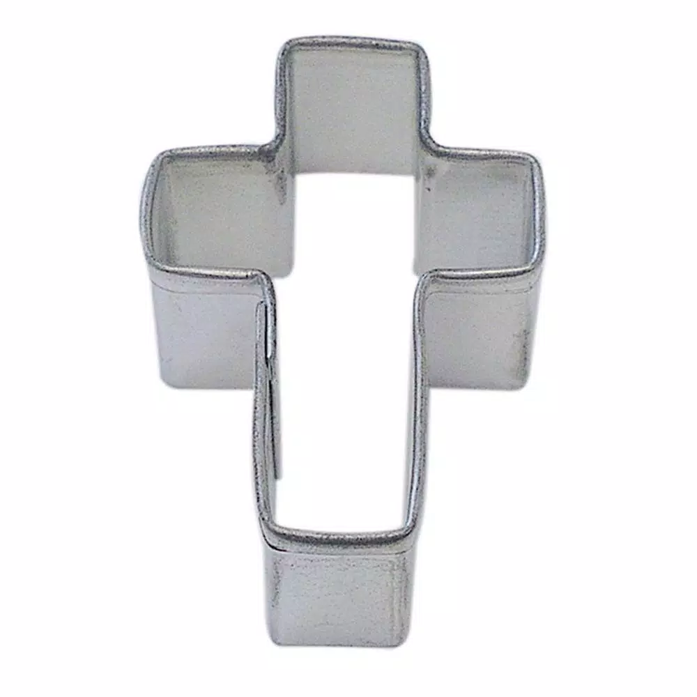 CybrTrayd-R&M 12-Piece Mini Cross Tinplated Steel Cookie Cutter Set