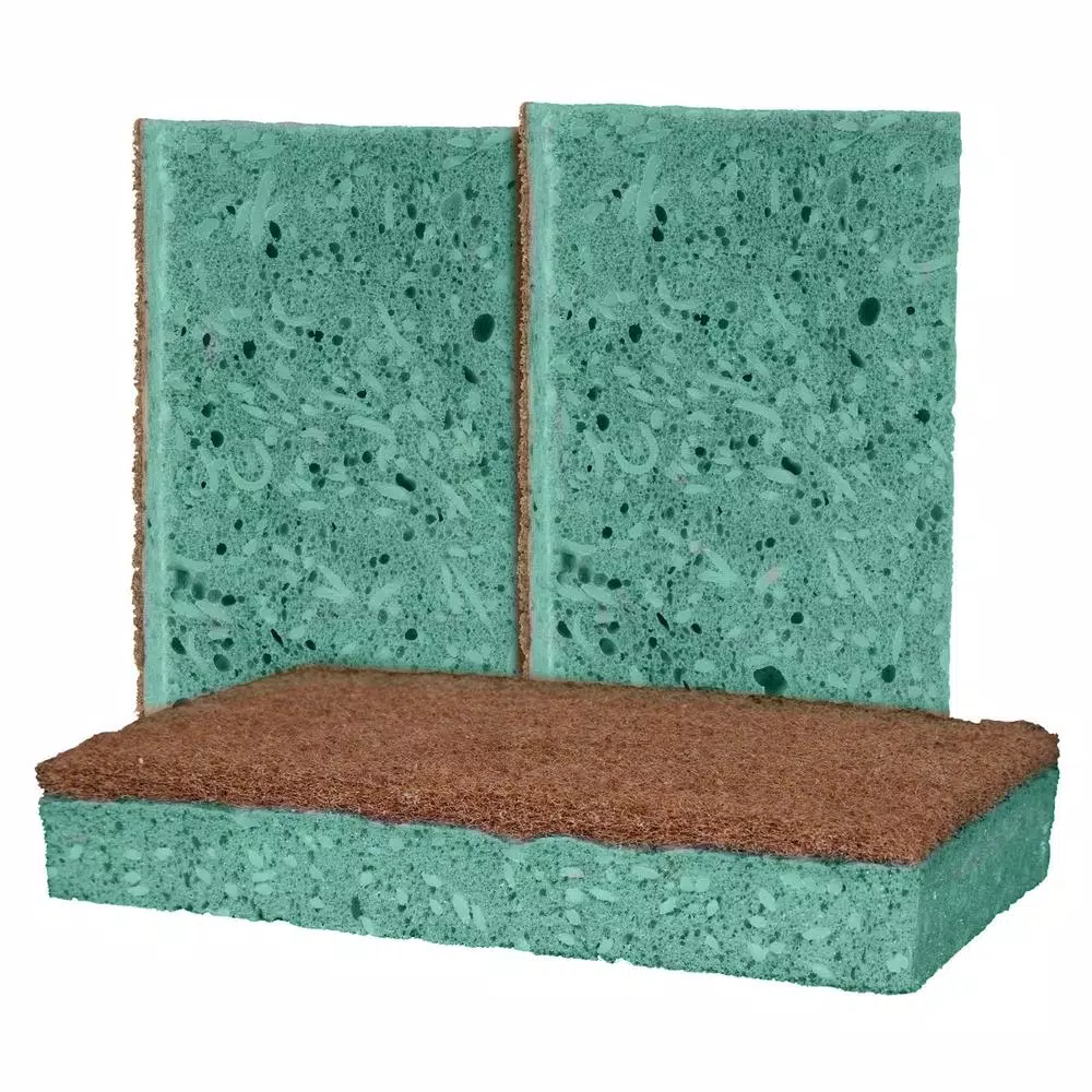 Grease Beast XL Heavy-Duty Soap-Infused Outdoor Scrub Sponge (3-Pack) - Odor and Bacteria Resistant