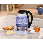 Hamilton Beach 1.7 Liter Glass Electric Kettle, 1500W Rapid Boil with Blue Illumination thumbnail 5