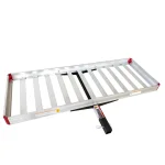 MaxxHaul 60 in. x 22 in. Aluminum Basket Style Hitch Cargo Carrier, 500 lb. Capacity, 2 in. Receiver thumbnail 7