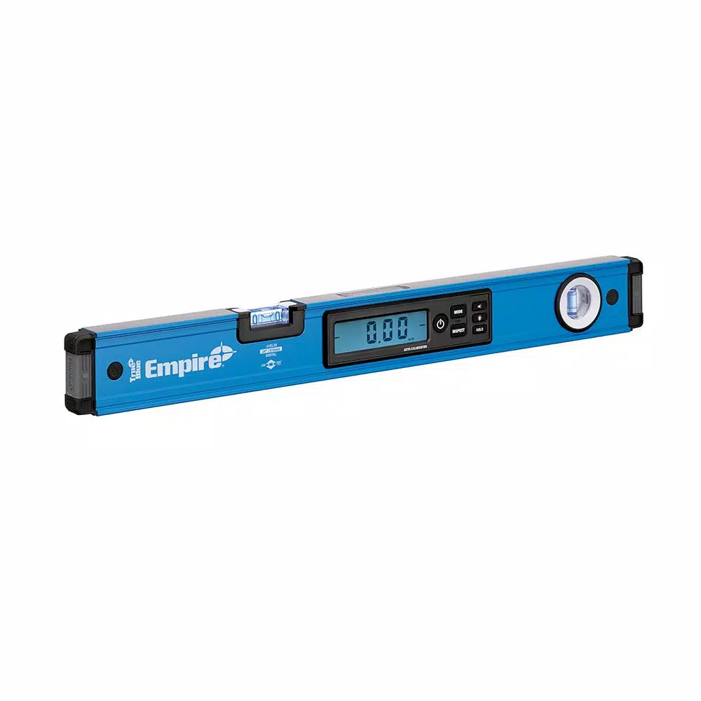 Empire True Blue 24 in. Digital Box Level, 8 in. Magnetic Torpedo Level, and 7 in. Rafter Square Kit