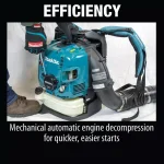Makita EB7660WH 75.6cc MM4 4-Stroke Commercial Backpack Blower, 206 MPH, 706 CFM thumbnail 6