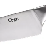 Ozeri 6-Piece Japanese Stainless Steel Knife Set with Rotating Acacia Wood Block and Tablet Holder thumbnail 8