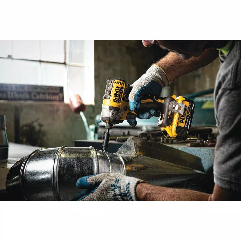 DEWALT 20V MAX XR Brushless 1/4 in. Cordless Impact Driver Kit with Bonus Reciprocating Saw