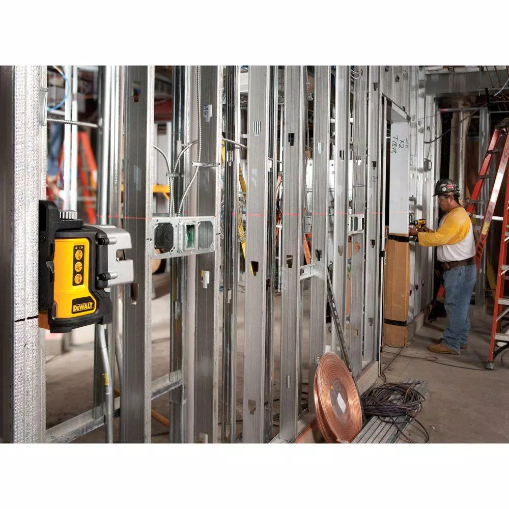 DEWALT DW089K 3-Beam Red Self-Leveling Cross Line Laser Level with Case