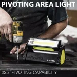 LUXPRO Pro Series 1300 Lumens Broadbeam LED Directional Pivoting Cordless Work Light thumbnail 3