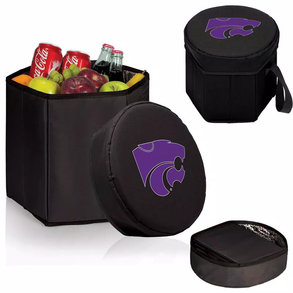Picnic Time Kansas State Wildcats 12 Qt. Bongo Collapsible Soft-Side Cooler - Black