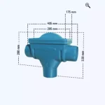 Unbranded 3P Technik 4 in. Compact Rainwater Harvesting Filter, HDPE Food Grade, UV Resistant thumbnail 2