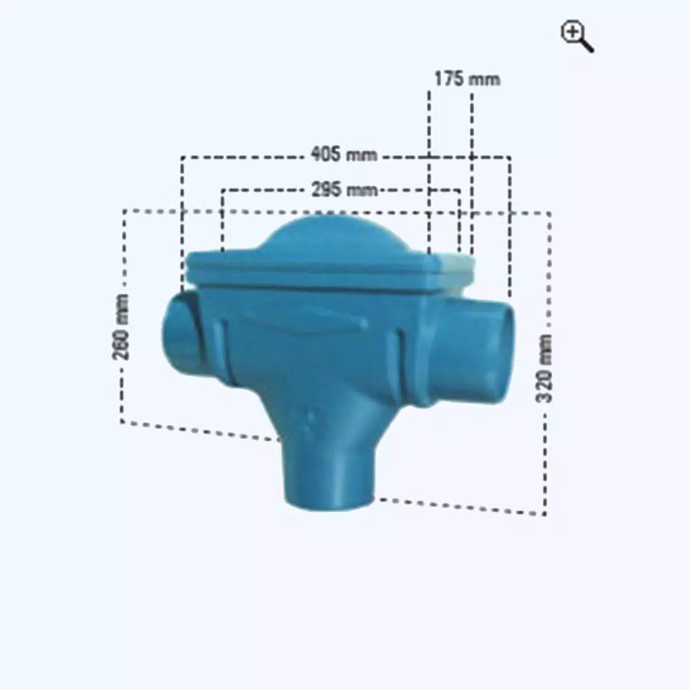 Unbranded 3P Technik 4 in. Compact Rainwater Harvesting Filter, HDPE Food Grade, UV Resistant