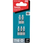 Makita ImpactXPS T10 Torx 1 in. Insert Bits, 5-Pack thumbnail 3