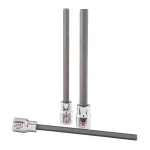 SUNEX TOOLS Sunex 6-Piece 3/8 in. Drive SAE Chrome Long Hex Bit Socket Set with Rail thumbnail 3