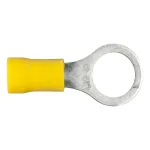 CURT Ring Terminals, 12-10 Gauge Wire, 3/8" Stud Size, Yellow, 100-Pack thumbnail 1