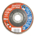 Diablo Steel Demon 40-Grit 4-1/2 in. Grinding and Polishing Flap Disc, Type 29 Conical Design thumbnail 1