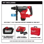 Milwaukee M18 FUEL 1-3/4 in. SDS-MAX Rotary Hammer Kit with 12.0 Ah Battery & ONE-KEY thumbnail 2