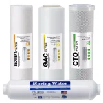 iSpring Replacement Water Filter Cartridges 4-Pack for RO100, PH100 & Standard 10 in. Reverse Osmosis Systems thumbnail 1