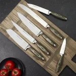SCHMIDT BROS. Schmidt Brothers Bonded Ash 7-Piece Stainless Steel Knife Set with Ash Midtown Magnetic Block thumbnail 3