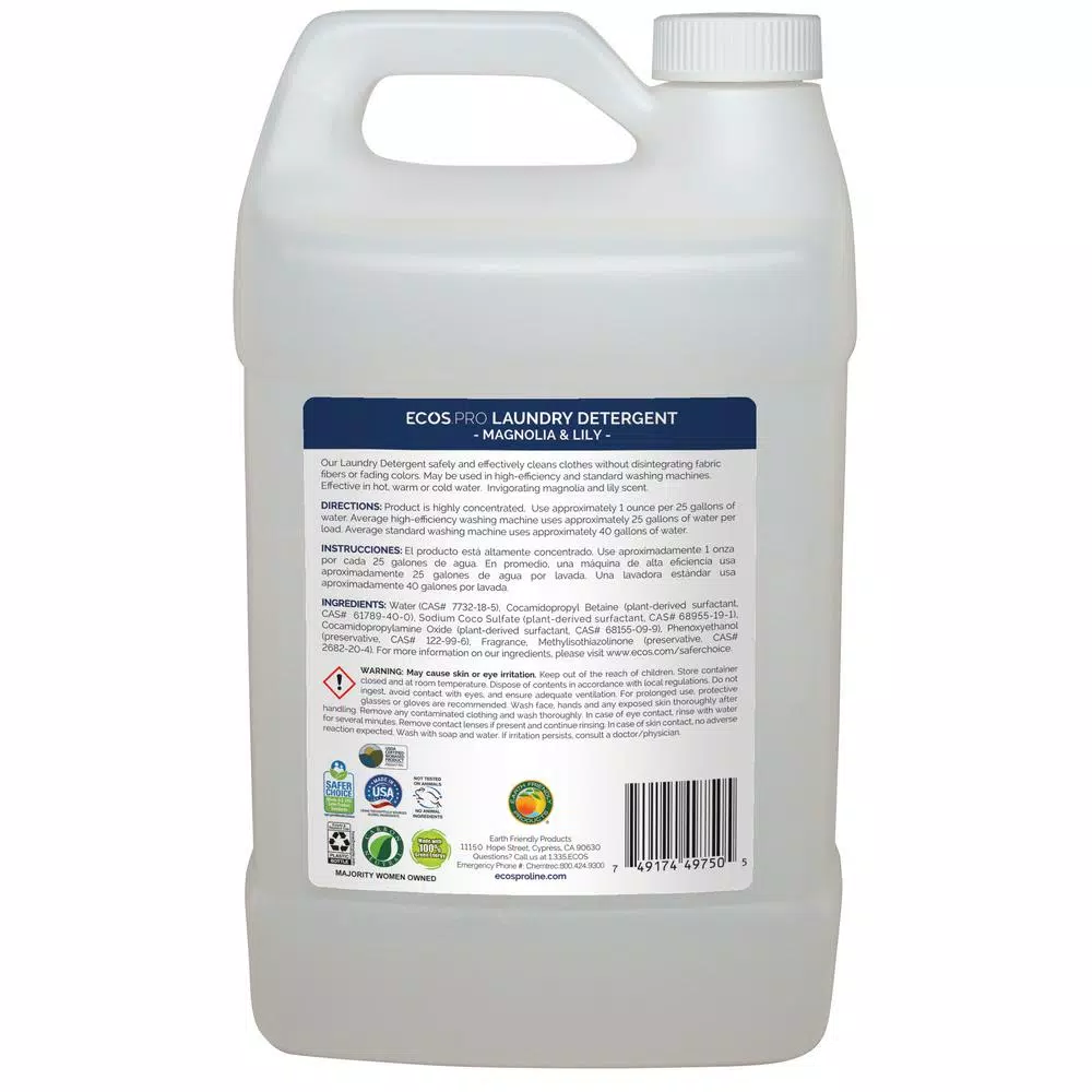 ECOS Pro ECOS Magnolia and Lily Liquid Laundry Detergent, 128 oz.