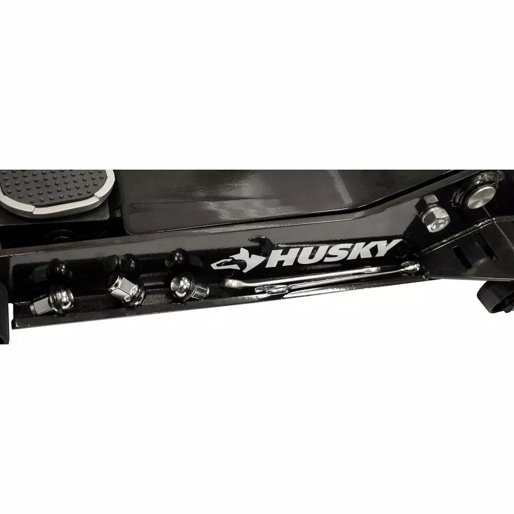 Husky 3.5-Ton Low Profile Floor Jack with Quick Lift and Universal Joint Release