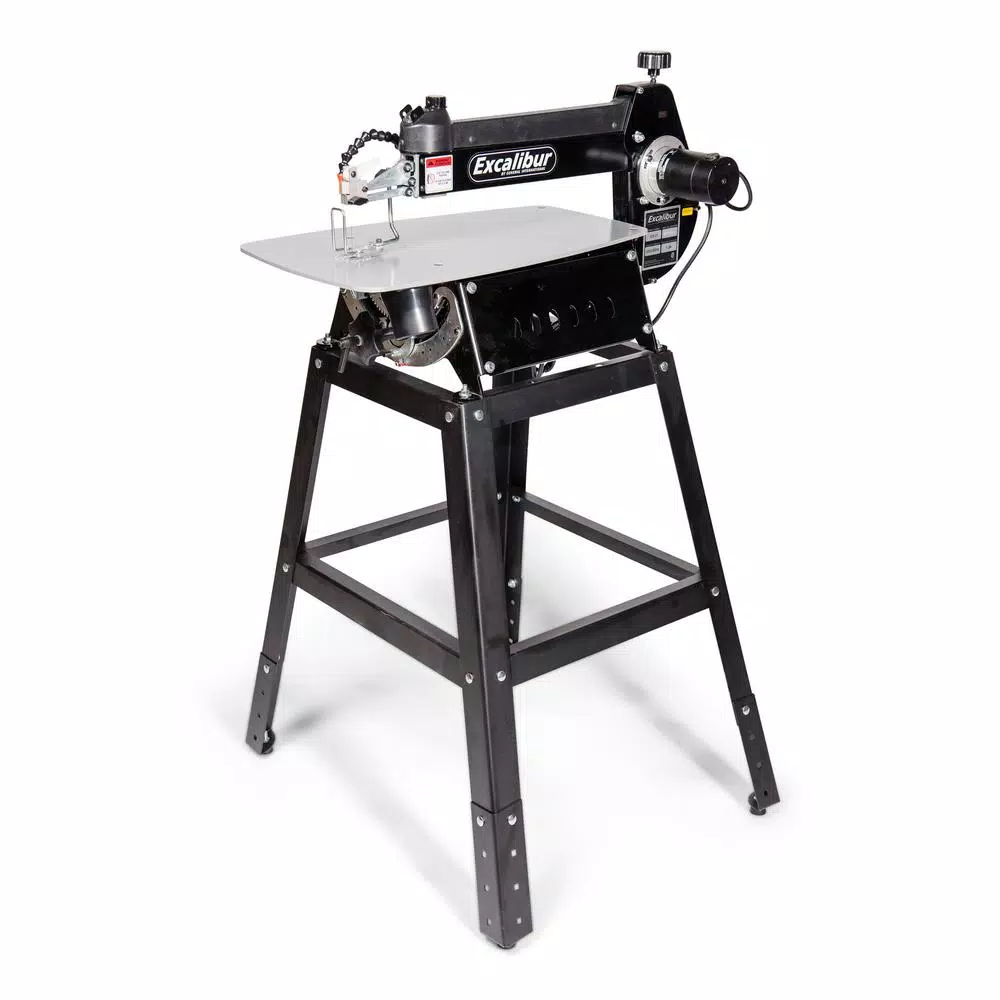 Excalibur 21 in. Tilting Head Scroll Saw with Stand and Foot Switch, 120V