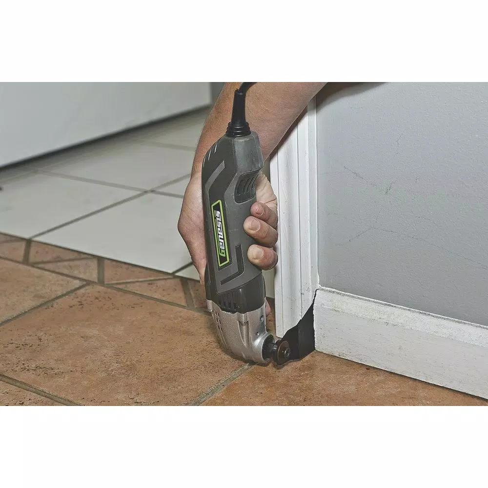Genesis Universal 2-5/8 in. Wide Flush Cut Oscillating Multi-Tool Blade, High-Carbon Steel