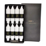 ROOT CANDLES A.I. Root 5 in. Timberline Collenette White Taper Dinner Candles, Box of 8 thumbnail 2