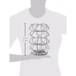 Casa Bellante Chrome Steel Coffee Pod Carousel Organizer for 24 Keurig K-Cups thumbnail 3