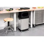 Seville Classics 17-Gallon UltraHD Commercial Stainless Steel Trash Bin with Wheels thumbnail 4