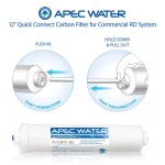 APEC Water Systems 12 in. Commercial Grade Inline Carbon Post-Filter, 3/8 in. Output for APEC Light Commercial RO Systems thumbnail 3