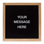 Petal Lane Home Letterlove Magnetic Memo Board with 150 White Letters and Rustic Brown Frame thumbnail 1