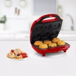 Holstein Housewares 980W Red Mini Bundt Cake Maker, Makes 6 Cakes thumbnail 4