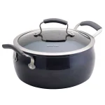 Epicurious 5 Qt. Hard-Anodized Aluminum Nonstick Chili Pot with Glass Lid, Caviar thumbnail 1