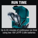 Makita 18V X2 LXT Cordless/Corded 2.1 Gal. HEPA Dry Dust Extractor Vacuum Kit thumbnail 10