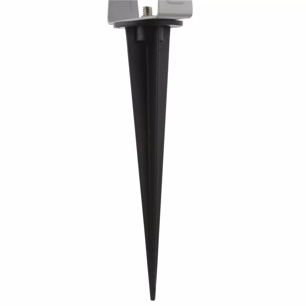 LightShow 10 in. White Projection Kaleidoscope LED Spotlight with Stake