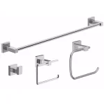 Symmons Duro 4-Piece Polished Chrome Wall-Mounted Bathroom Hardware Set thumbnail 1
