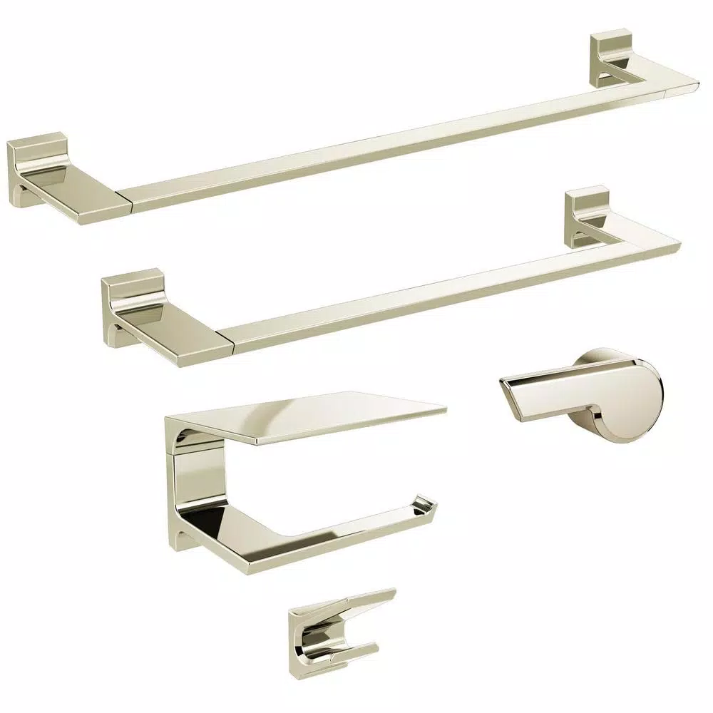 Delta Pivotal Double Robe Hook, Polished Nickel