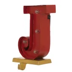 Glitzhome JOY Metal Stocking Holder Set of 3 - Illuminating Holiday Tabletop Decor thumbnail 3